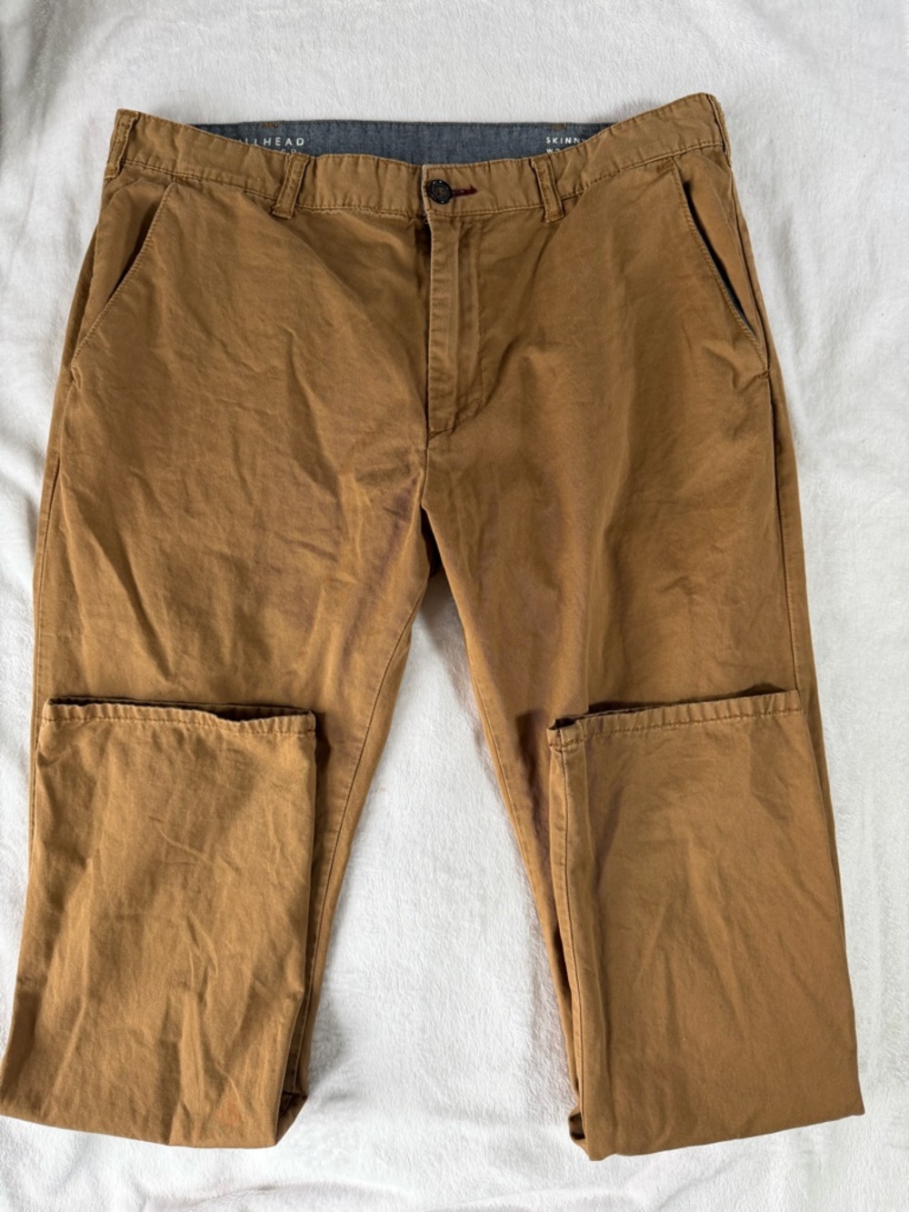 Bullhead denim company Men's Chino Pants in Brown - skinny 34/32